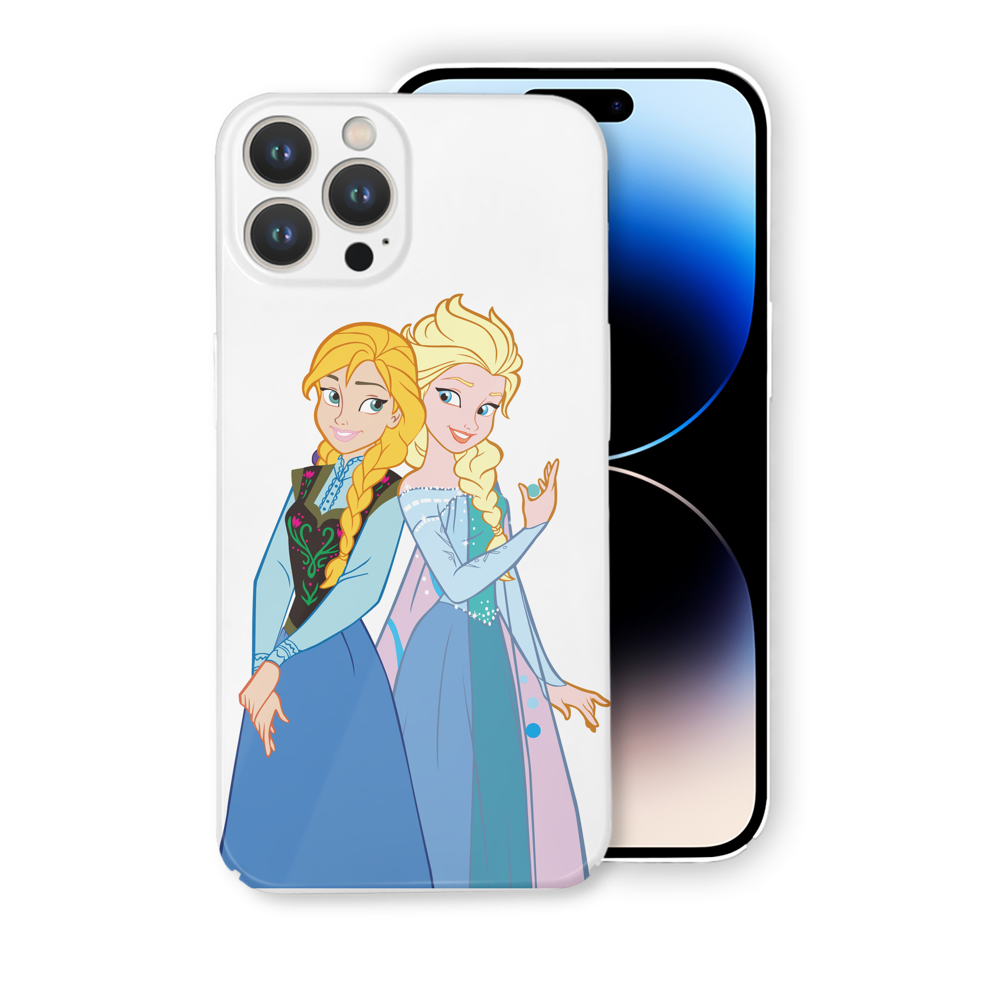 （画像用） アナと雪の女王 アンナ エルサ Frozen Anna Elsa 【iPhone 14シリーズ対応】ハードケース